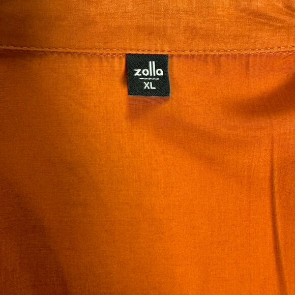 Women Zolla XL button down blouse rust - Picture 2 of 2